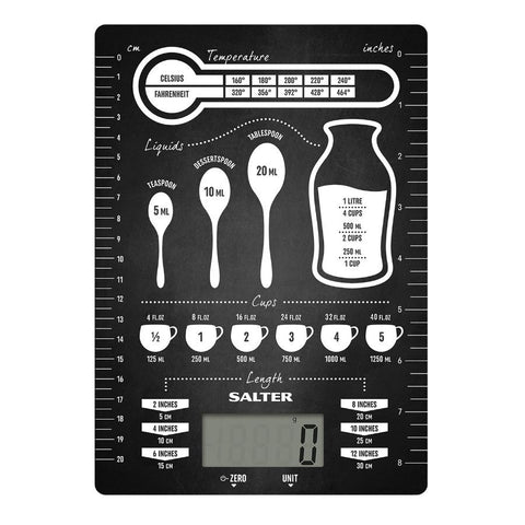 Salter Conversions Digital Kitchen Scales - Black