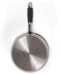Salter 20cm Stainless Steel Saucepan Black Handle Dishwasher Safe