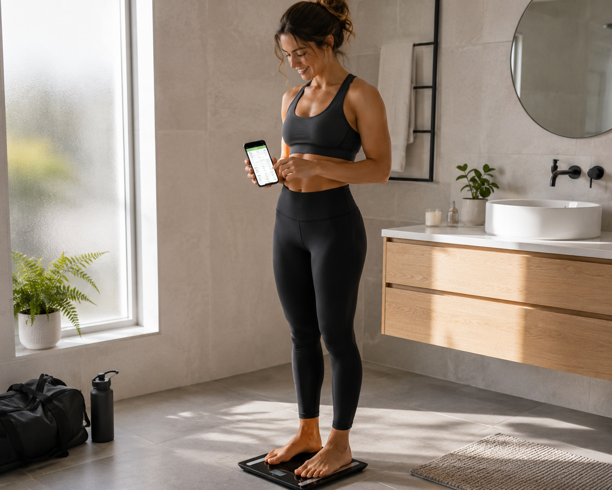 Salter Bluetooth Smart Bathroom Scale 180kg Black