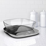Salter Contour High Capacity Scale Glass Bowl 20KG  Black